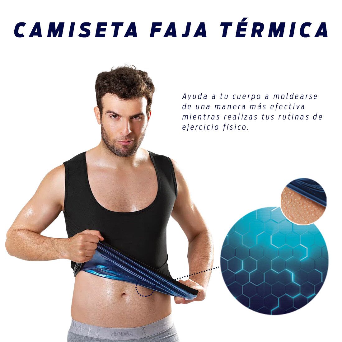 Faja Camisilla Osmotex Azul Para Hombre