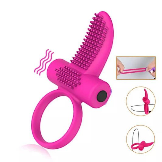 Anillo vibrador con lengua