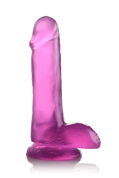 Dildo súper realista transparente